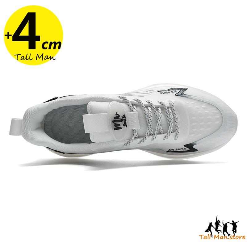 Sports Sports Men Lift Sneakers Man Elevator Shoes Height Increase Insole 4Cm Tall Mesh Leisure Fashion Soft