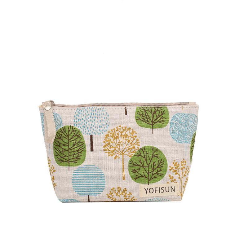 Cosmetic Bags Zipper Opening Key Card Holder Cartoon Student Pencil Case Coin Purse Ladies Hand Portable Storage Bag