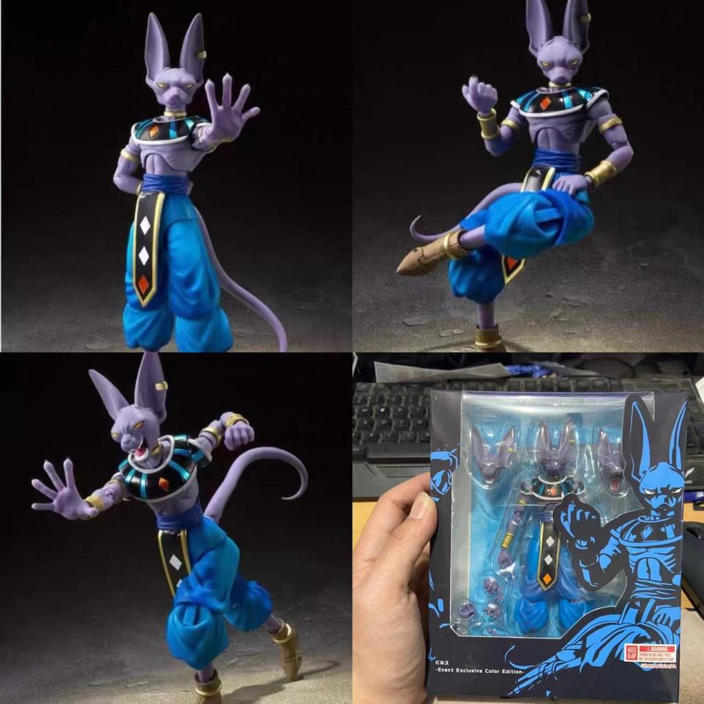 14cm Boxed Anime Figure Shf Dragon Ball Z Beerus Super God of Destruction Action Figures PVC Collection Model Toys Gift