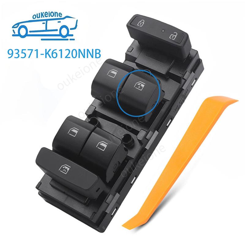 Front Right Side Electric Power Window Switch Lifter Control Button for Hyundai I10     2024 93571-K6120NNB