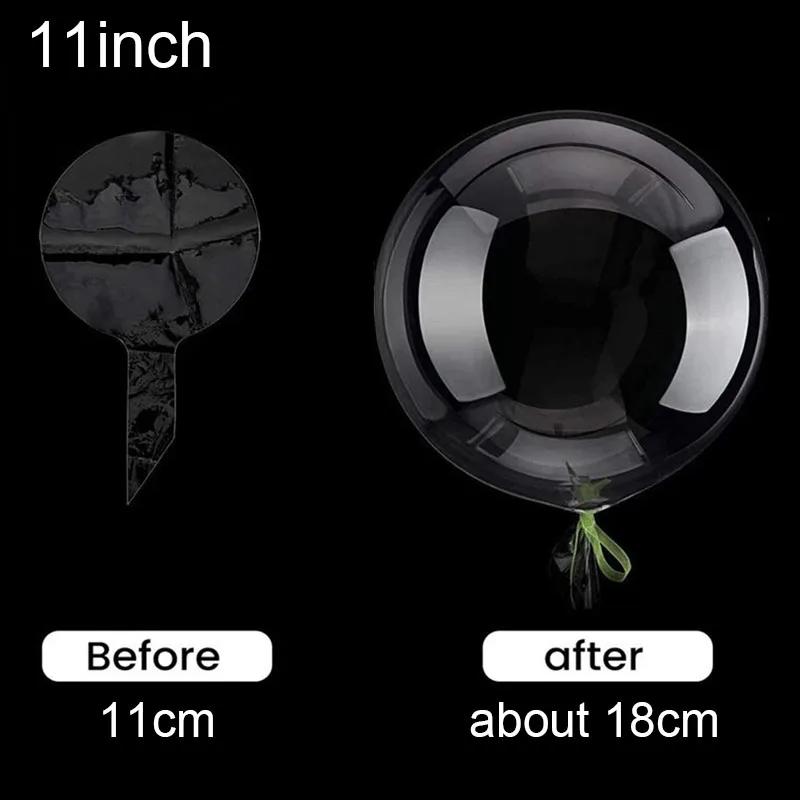 10pcs 8/10/12/16/18/20/24/inch Transparent Bobo Balloon Clear Bubble Balloon For Wedding Birthday Party Decoration Helium Ballon