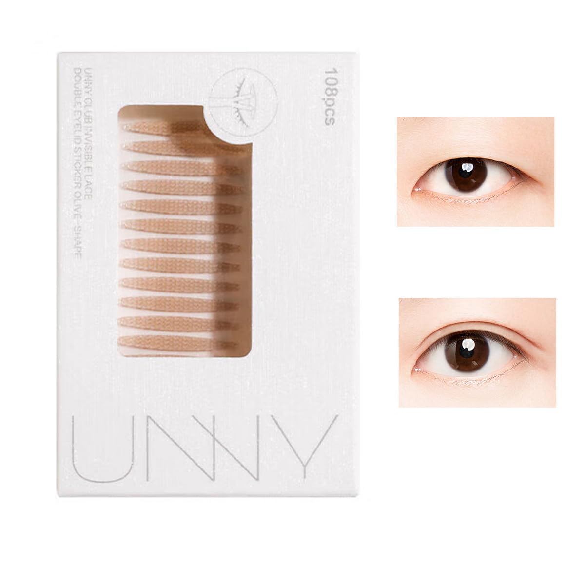 

Double eyelid tape, skin tone, natural, inconspicuous, waterproof, ultra-thin, cosmetic tape, undetectable, comfortable, creates beautiful eyes, soft