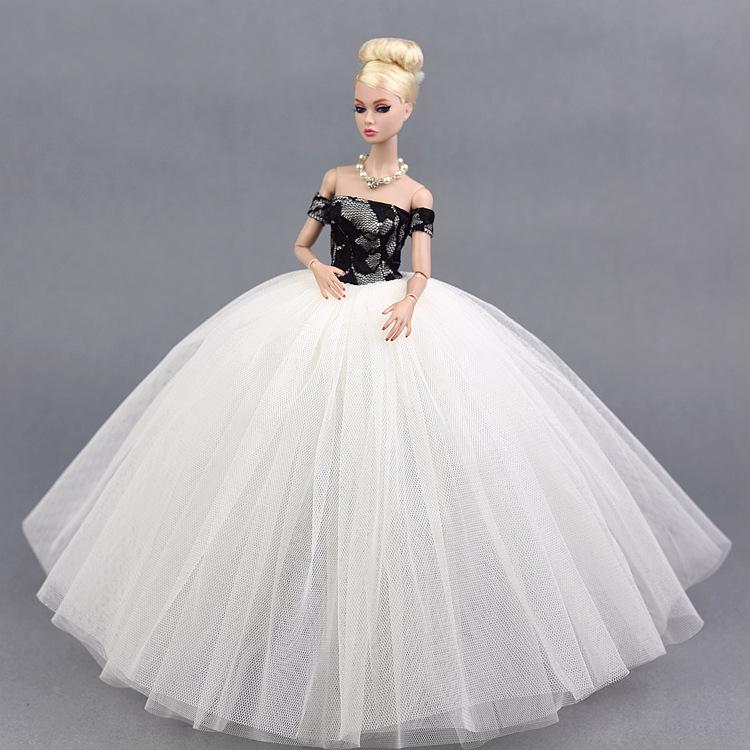 30CM Ankleidepuppe - Supermodel FR2 Stil mit bauschigem Feenprinzessin Hochzeitskleid