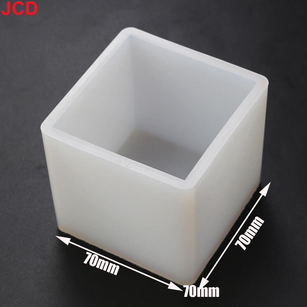 JCD 1pcs DIY Silicone Pendant Mold Jewelry Making Cube UV Epoxy Resin Mold Casting Mould Craft Jewelry Tools New