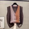 Knitted Cardigan Vest Spring Autumn Fashion Flattering Versatile Loose Outerwear Sleeveless Waistcoat