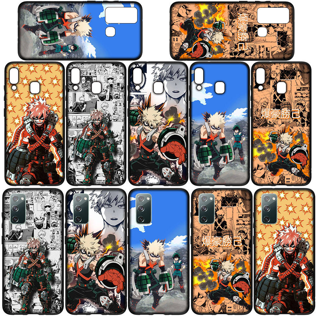 For Samsung Galaxy S25 S24 S23 iPhone 17 16 15 Xiaomi Redmi Note 14 13 12 11 Pro Max XR Phone Case Bakugou Katsuki My Hero Academia OPPO Huawei Cover