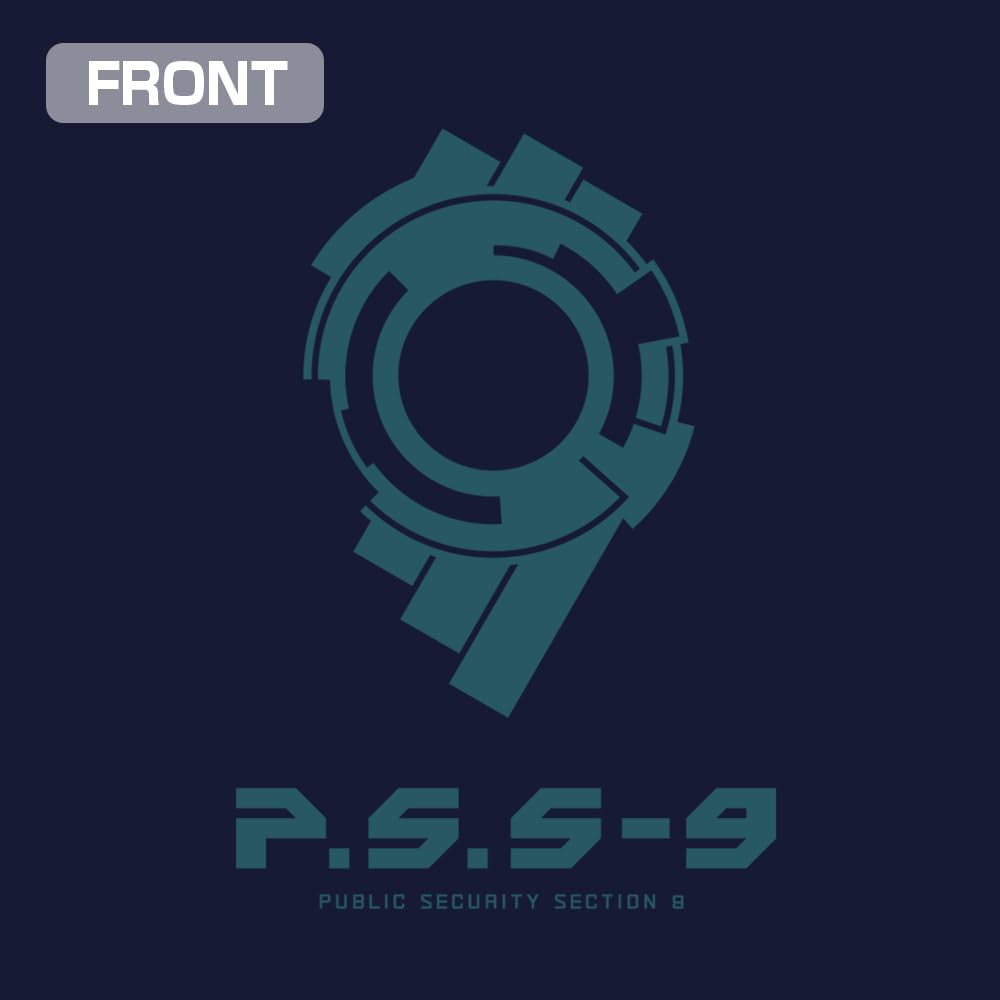 [Official] COSPA Ghost in the Shell STAND ALONE COMPLEX Public Security Section 9 Logo T-Shirt Navy XL Size