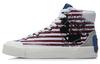 Keith Haring X Disney Skateboard Shoes Women's High Top Standard White/Paradise Blue AECR062-1