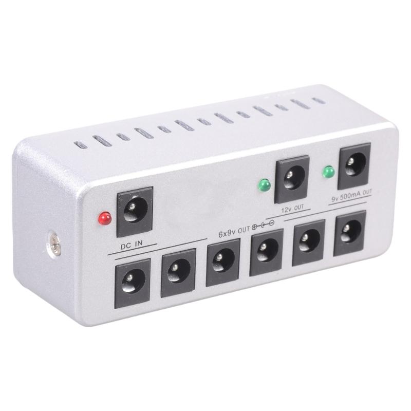 9V Guitar Effect Pedal Power Supply 6/8 Isolated Output Pedal Power Supply Short Circuit /Over Current Protection