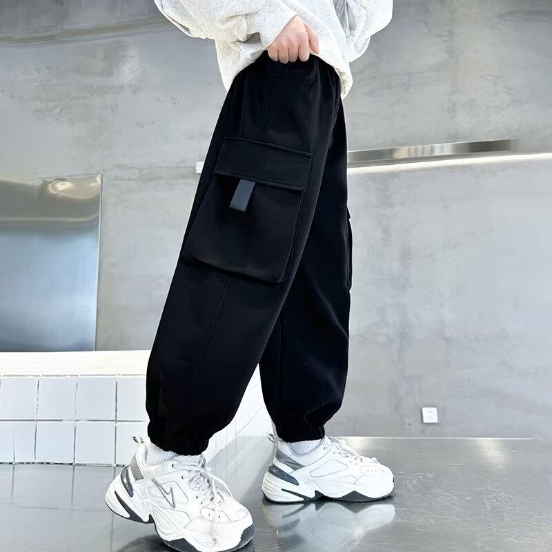 Boys' Pants Spring and Autumn 2025 New Children's Autumn Cargo Pants Boys' Autumn Outfit Big Kids Casual Sports Pants