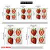 2pcs 2D Flat Printing Window Curtains Strawberry Illustration Botanical Drawing Polyester Without Electricity Family Party