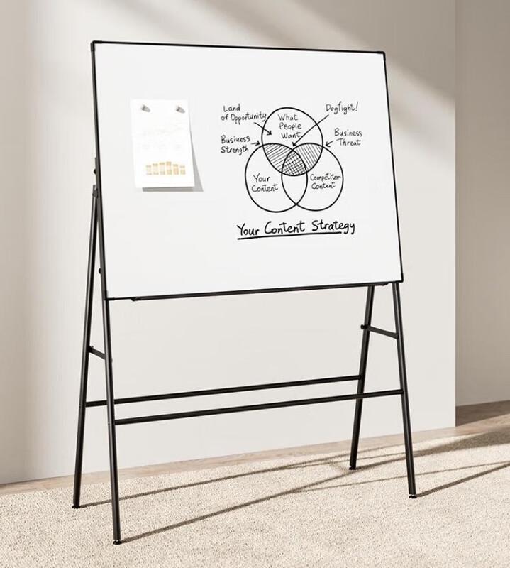 Deli Magnetic Whiteboard with A-Frame Stand