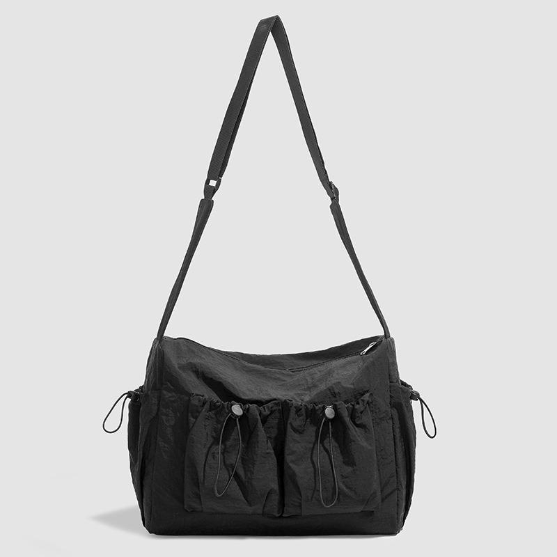 

Женская сумка большой вместимости, новая летняя нишевая сумка через плечо, сумка-тоут высокого класса для студентов чёрный