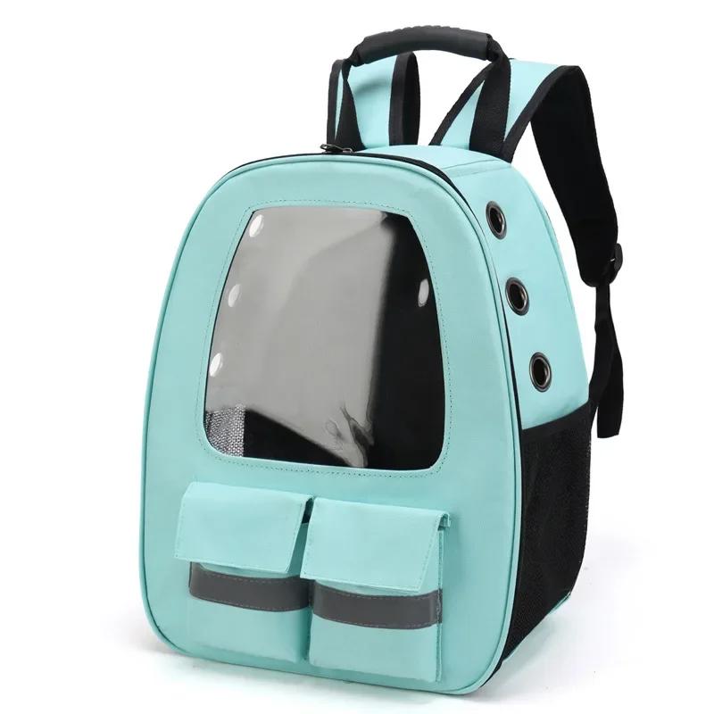 3D Transparent Window Backpack Pets Bags Space Capsule Backpack Breathable Portables Travel Transparent Bags for Small Dogs Cats
