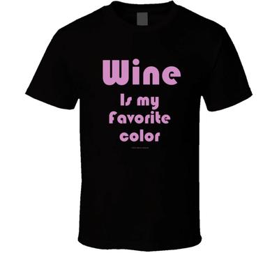 Wine Is My Favorite Color Funny Womens Gift Merlot Drinking T Shirt Mens Kids Womens Boys Girls Children