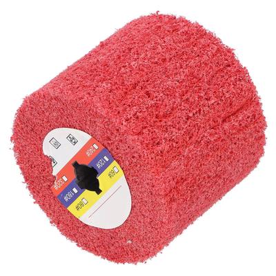 Nylon Polishing Wheel Polishing Machine Burnishing Wheel Polisher Accessory 120x100mm Red