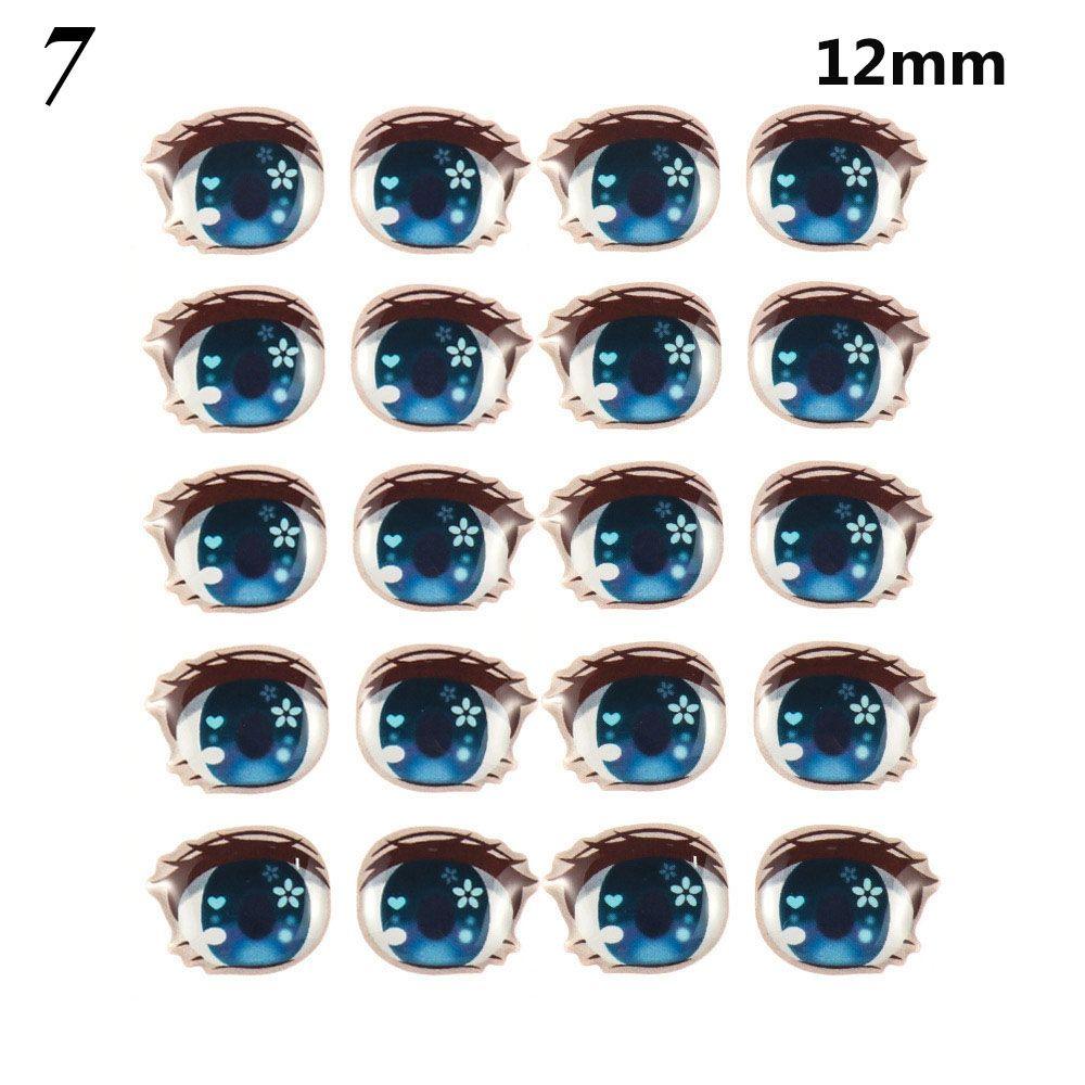 Anime Figurine Doll Love Cute Sticker Clay Decals Cartoon Eyes Stickers Face Organ Paster