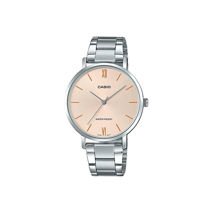 

CASIO Women s Standard Series Gold Watch LTP-VT01D-4B LTP-VT01D-4B Silver Strap Regular Box