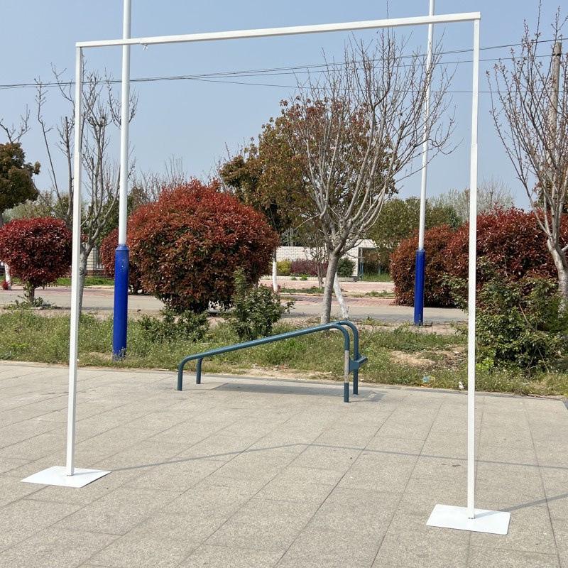 Golden Telescopic Wrought Iron Wedding Arch Stand for Stage Decoration