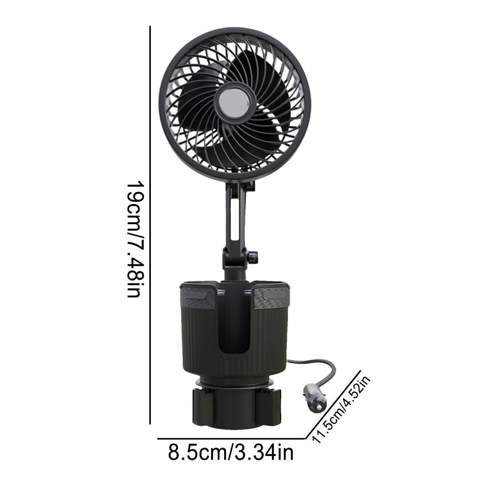 

Автомобильный вентилятор с подстаканником, охлаждающий воздушный вентилятор с подстаканником, 6-дюймовый подстаканник, автомобильный вентилятор, портативный вентилятор, охлаждающий вентилятор, автомобильный вентилятор для чёрный