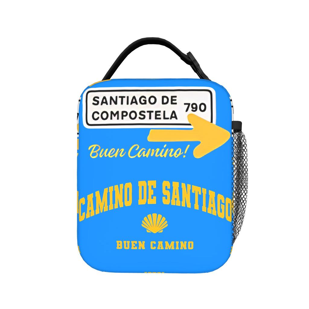 Camino De Santiago Insulated Lunch Bags Portable Buen Camino Reusable Cooler Bag Tote Lunch Box College Outdoor Men Women