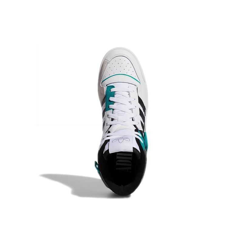 Adidas Originals Unisex Forum Exhibit Mid White/Black Sneakers H01921