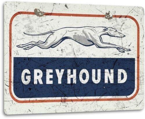 Greyhound Logo Bus Stop Station Line Retro Vintage Wall Art Decor Metal Tin Sign 20x30cm(7.8x11.8inch)