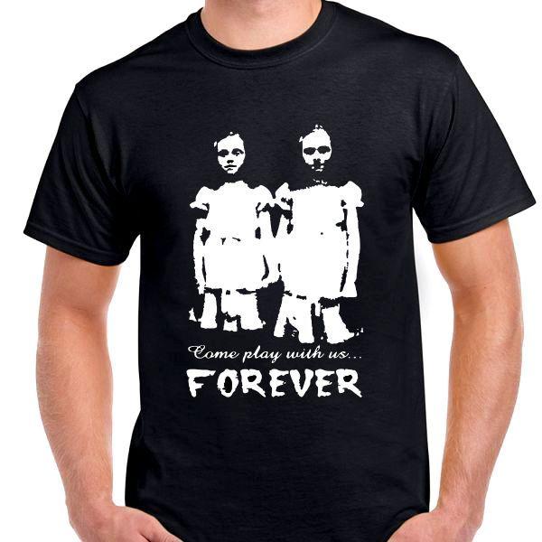 

The Shining Creepy Girls play with us T shirt tee spooky Movie scary Horror 3XL