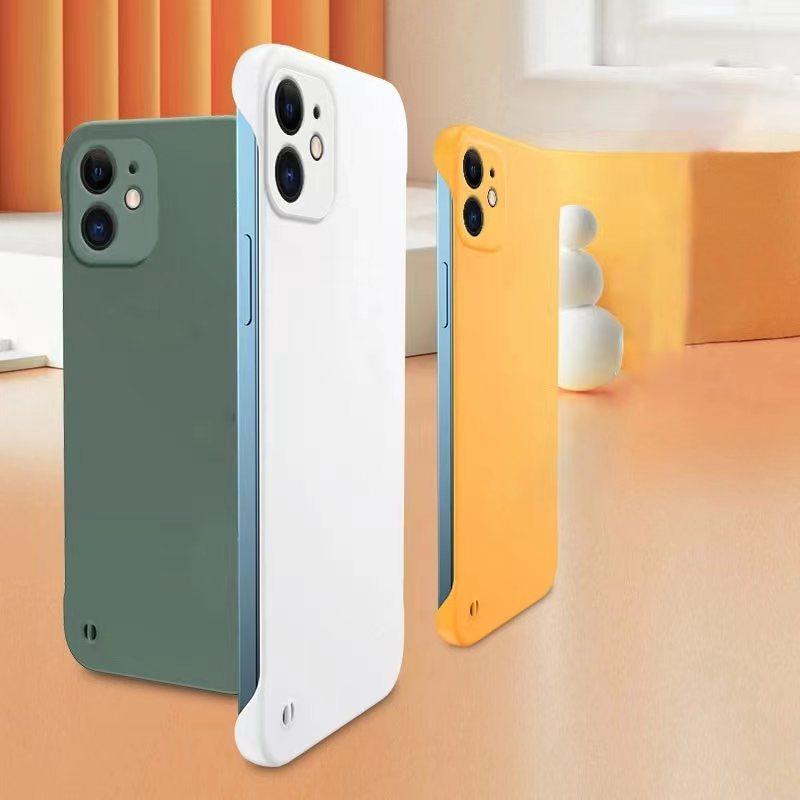 ENILSA Custodia rigida antiurto per PC ultra sottile e senza cornice per iPhone 14 13 12 Mini 11 Pro Max X XR XS SE 2022 7 8 Plus Cover posteriore sottile, verde, per iPhone 13 Mini