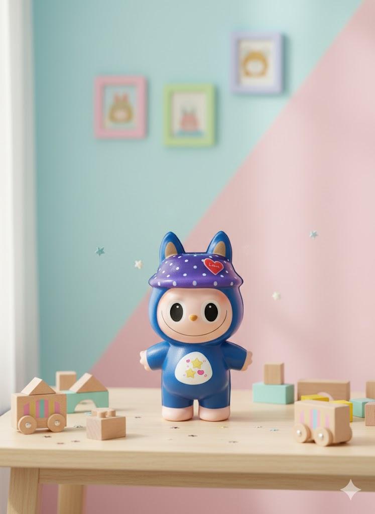 

Іграшка антистрес сквиш Лабубу Labubu іграшка синя 12 см 12 синій