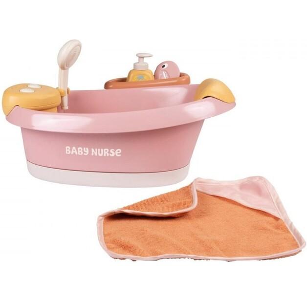 Smoby Baby Nurse Badewanne für Puppen mit Whirlpool-Funktion