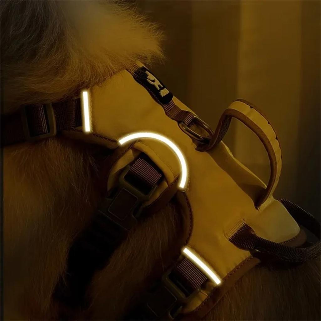 Neues hochwertiges, reflektierendes, komfortables und sicheres, strapazierfähiges, verstellbares Geschirr für große Hunde – unverzichtbare, langlebige Ausrüstung für