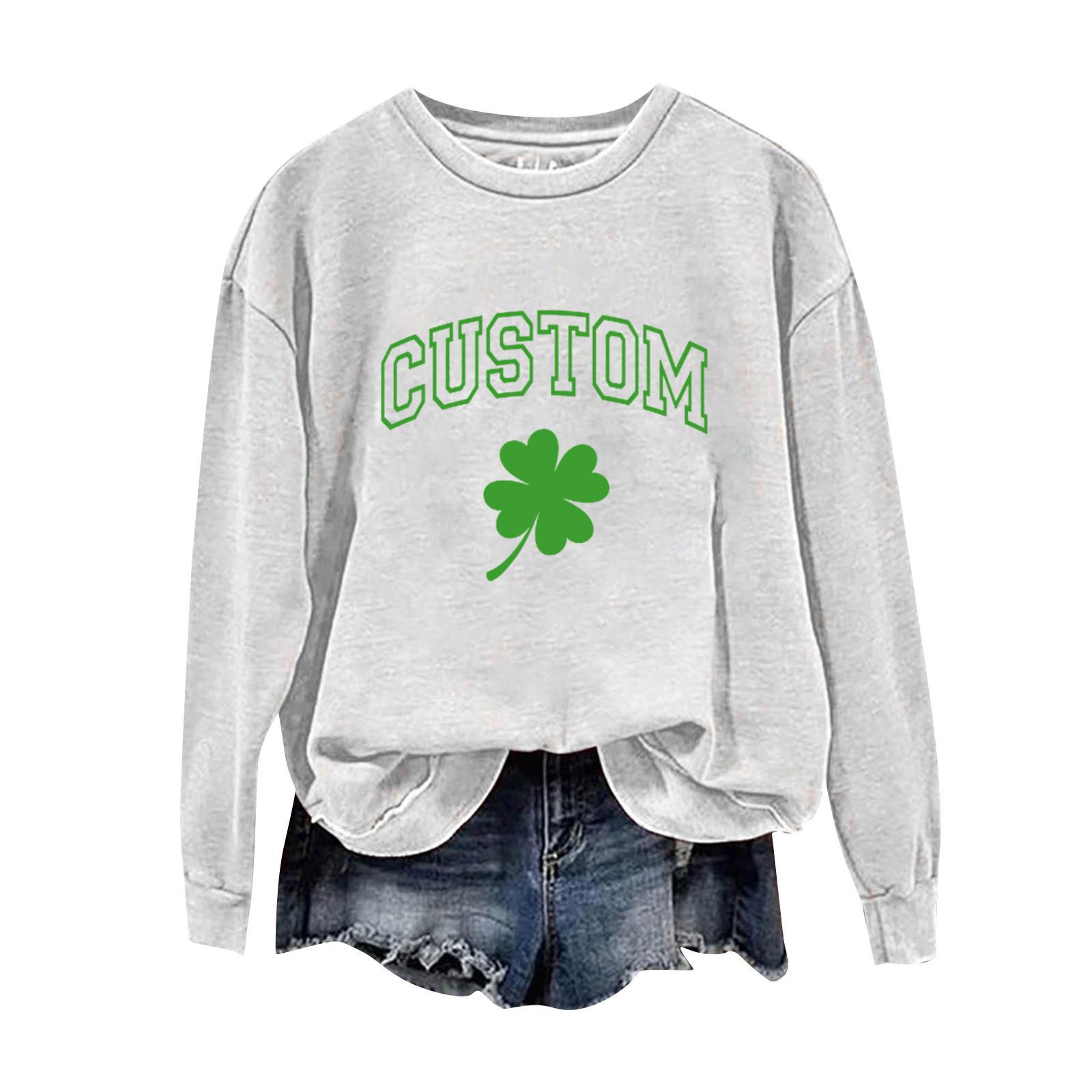 

Женские топы с круглым вырезом, хлопковый женский повседневный модный пуловер с длинным рукавом и круглым вырезом XL белый