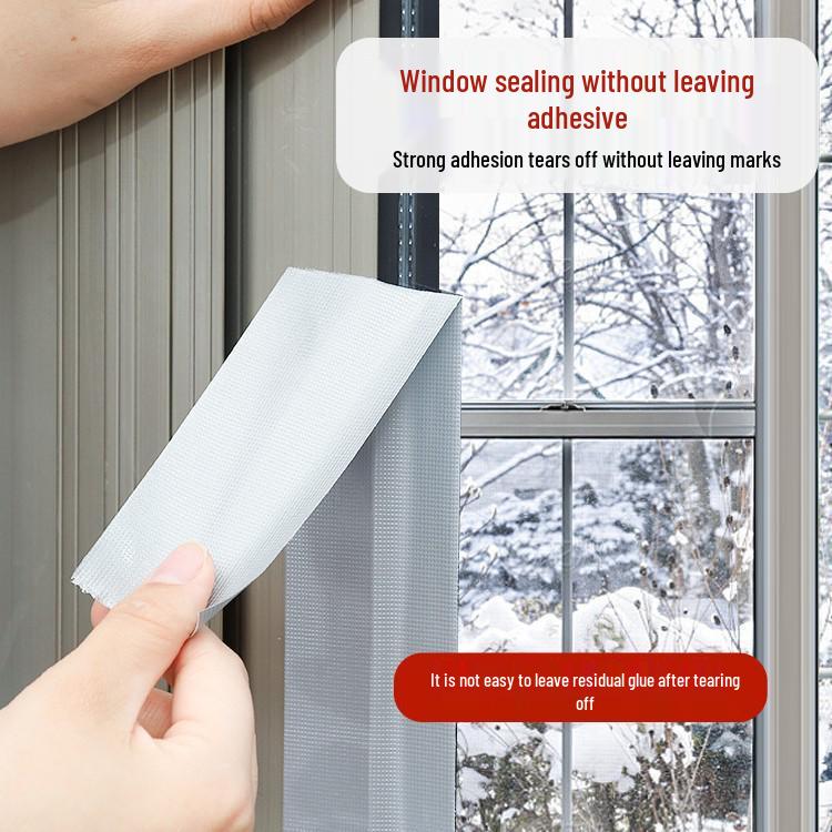 Draft-Free Door & Window Sealing Strip: Leakproof, No-Residue, Windproof, Insulation Film