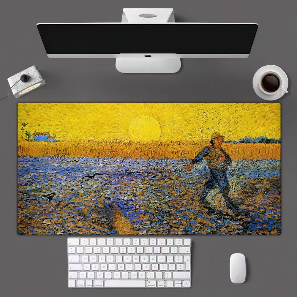 Van Gogh Art Mousepad Mousepad Gamer Mouse Pad Size For Office Long Table Mat