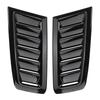 Pair Universal Front Bonnet Vents Hood Trim Cover For Ford Focus RS ST MK2 MK3 Style ABS Glossy Black / Carbon Look