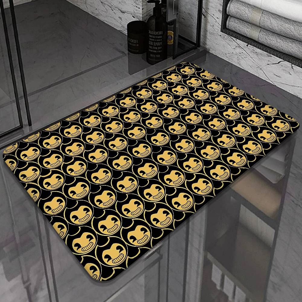 B-Bendy And The Ink M-Machine Door Mat Washable Non-Slip Living Room Sofa Chairs Area Mat Kitchen Doormat Area Rug