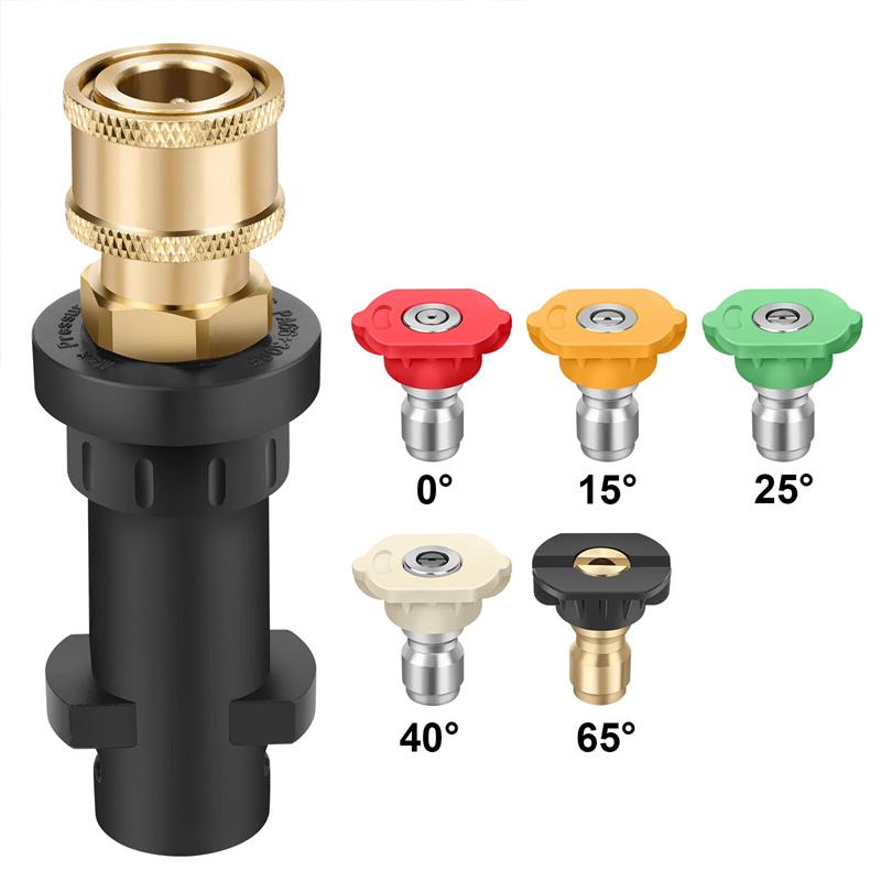 

Спеціально використовується як аксесуари для мийки високого тиску Karcher K2K7 Швидкий адаптер Насадка для миття автомобіля П ятиколірний пінний бачок