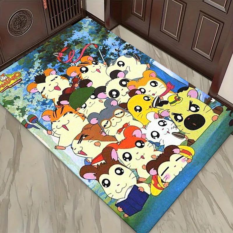 Hamtaro Anime Carpet Rug for Living Room Bedroom Home Sofa Decoration,Kids play Non-slip Floor Mat