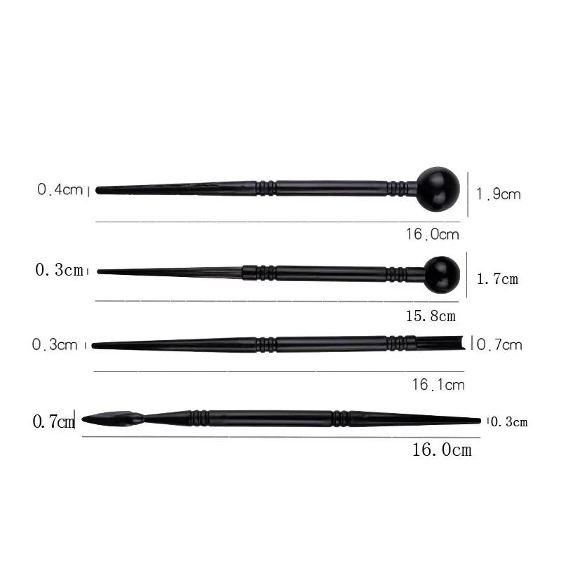 24pcs Set Soft Pottery Sculpture Tools Clay Sculpture Knife Ball Rod Drawing Embryo Indentation Stone Plastic Clay Tools