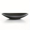 An oval black ring dish, lightweight and practical, perfect for family gatherings!
