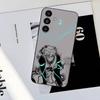 Anime B-Blue L-Lock Phone Case For Samsung S25,S24,S23,S22,S21,S20,S10,Ultra,Plus,Lite,FE,Soft Silicone Black Cover