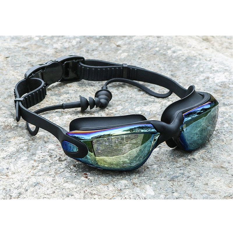 Professionelle Schwimmbrille Myopie Herren Damen Ohrstöpsel Wasserdicht Antibeschlag Erwachsene Schwimmbadbrille Natacion Schwimmbrille