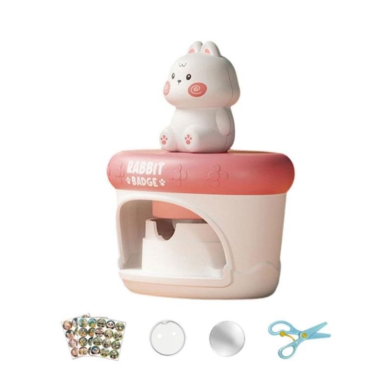 Kituri Artizanale pentru Copii Mașină de Făcut Insigne Plastic Sigur Mașină de Presat Insigne Jucărie Pentru Copii Proiect Artizanal Educativ Timpuriu Jucărie