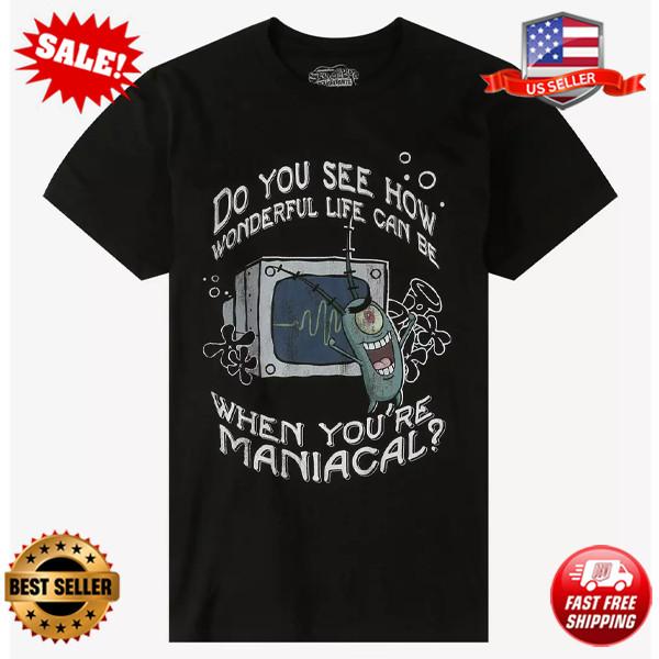 SpongeBob SquarePants Plankton Maniacal T-Shirt XXL