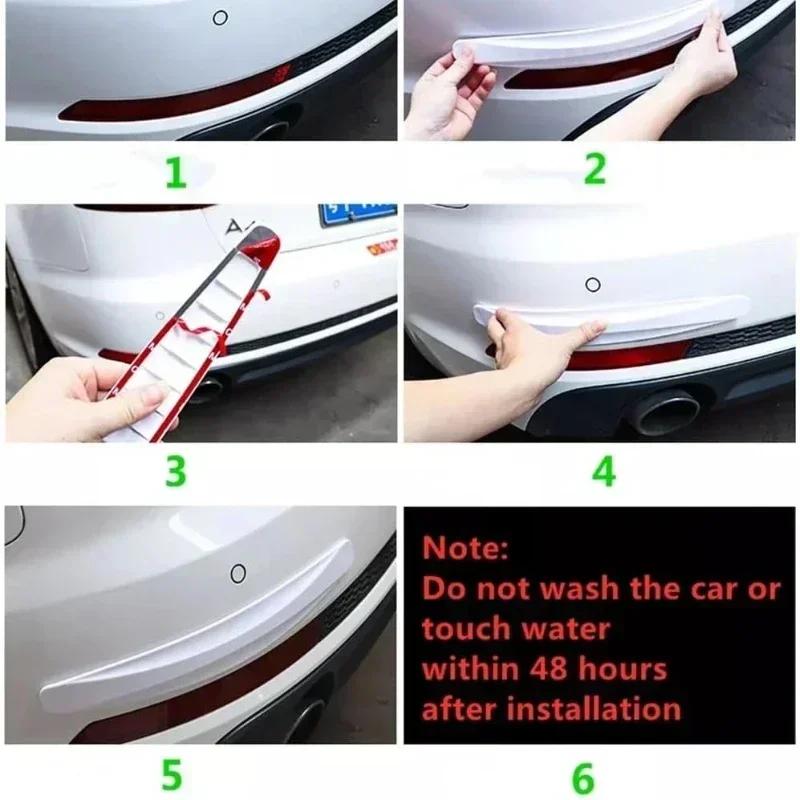 Universal Anti-Collision Protector Stickers - Front Rear Bumper Guard Anti-Scratch Strips