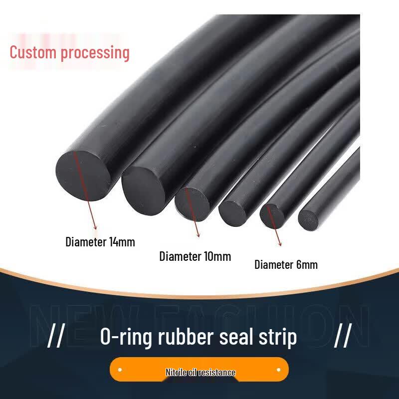 10mm Black Solid Rubber Sealing Cord