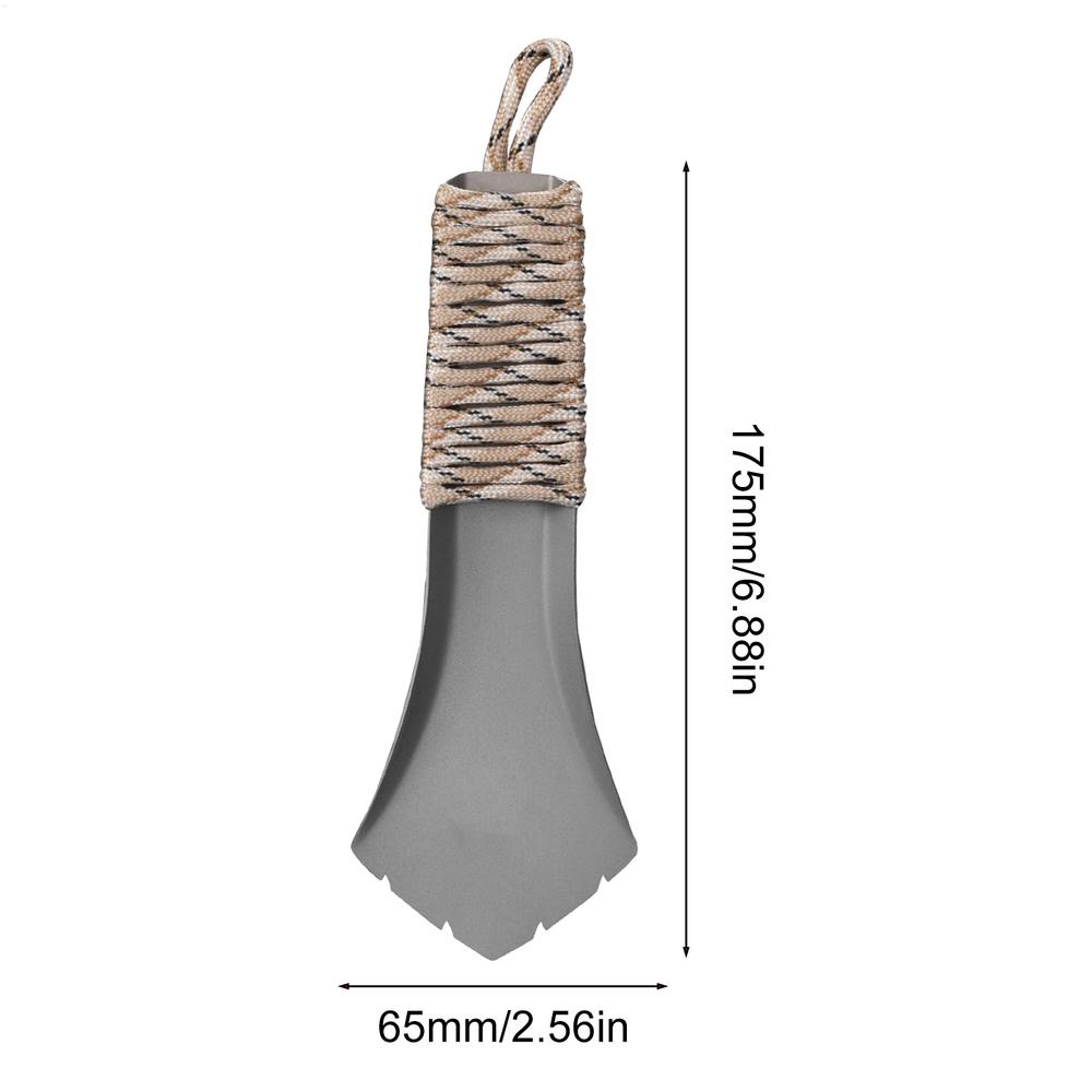 Camping Backpacking Shovel Ultra light TA2 Titanium Hiking Trowel Portable Lightweight Outdoor Survival Shovels For Backpacking