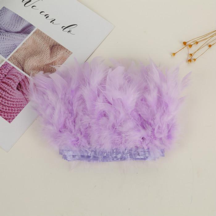 Handgefertigte Federstoffstreifen für DIY-Schmuck & Rockdekoration