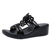 Wedge Heel Slippers Women's 20 New Casual Rhinestone Women's Shoes Trendy Women's Sandals Often